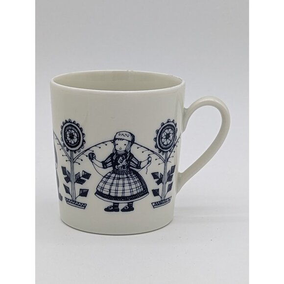 1960's Seltmann Weiden Bavaria Demitasse Dutch Children Figure Tea Set w/ Plate - Picture 4 of 11